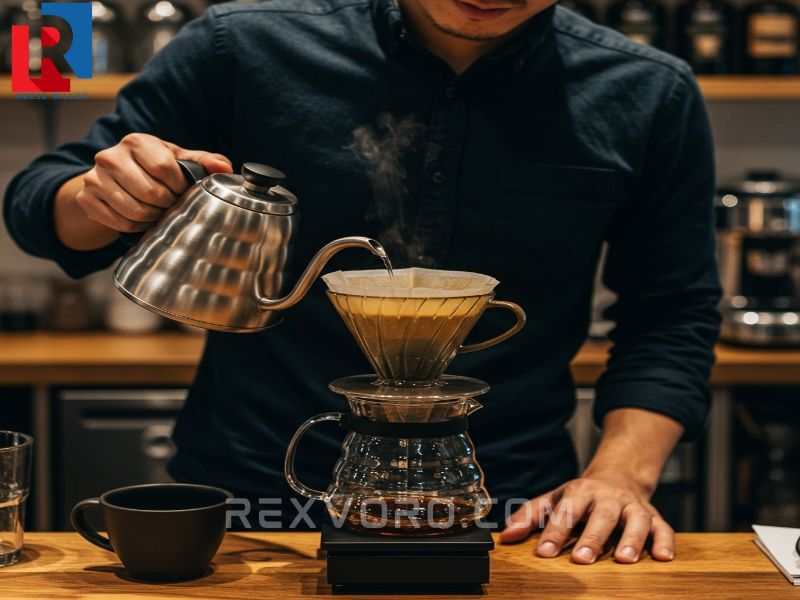 a-barista-performs-a-perfect-pour-over-with-a-specialized-kettle-and-v60-brewing-decaf-coffee