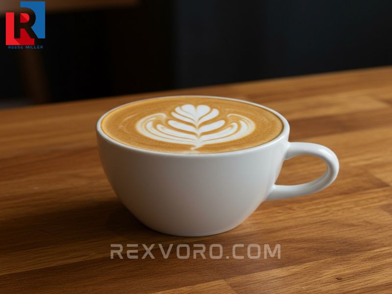 a-beautifully-crafted-cappuccino-with-latte-art-rosettaheart-in-a-white-tulip-cup-on-a-wooden-table
