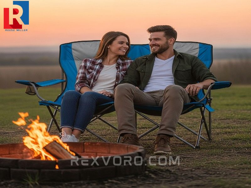 a-couple-enjoying-shared-comfort-on-the-best-double-camping-chair-around-a-campfire