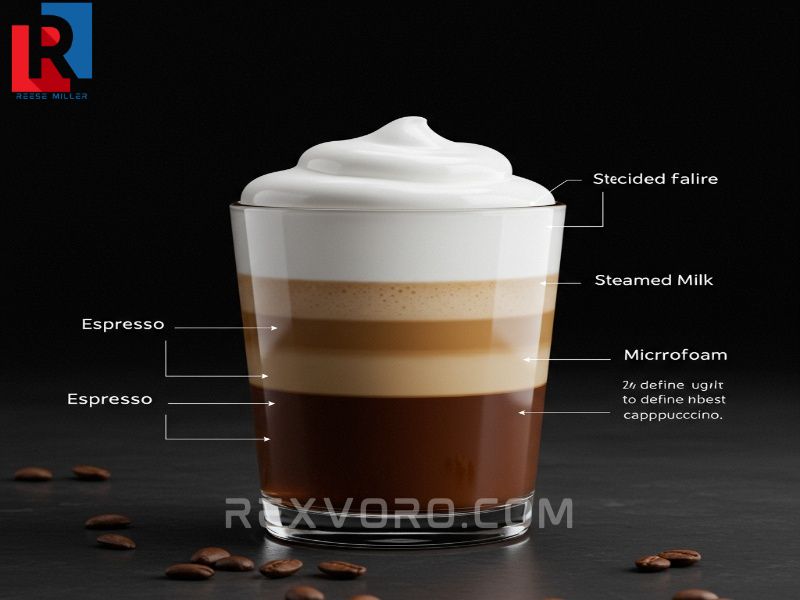a-labeled-diagram-showing-a-cappuccinos-111-ratio-espresso-steamed-milk-and-microfoam