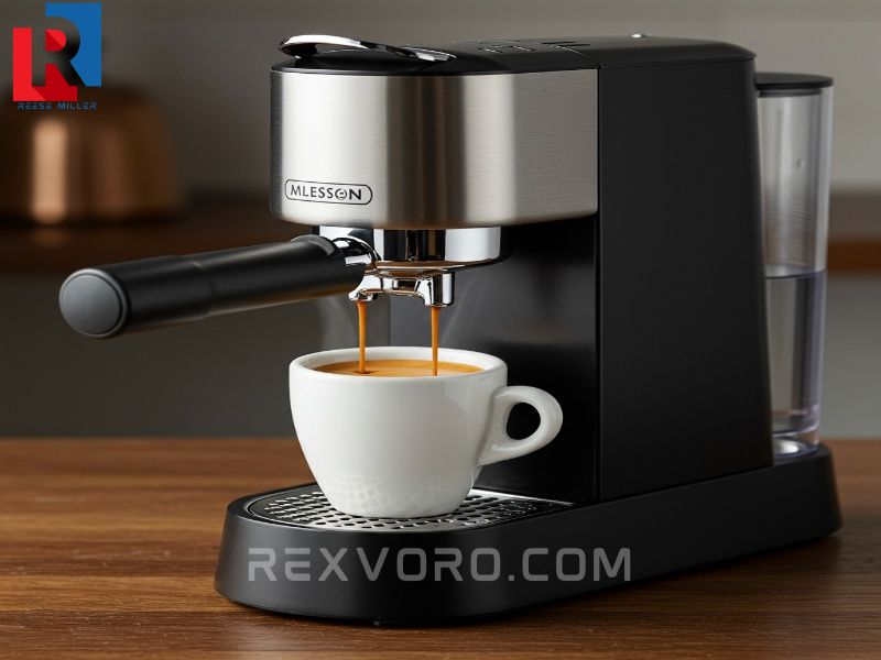 a-sleek-stainless-steel-espresso-pod-machine-brews-a-rich-dark-shot-into-a-white-demitasse-cup