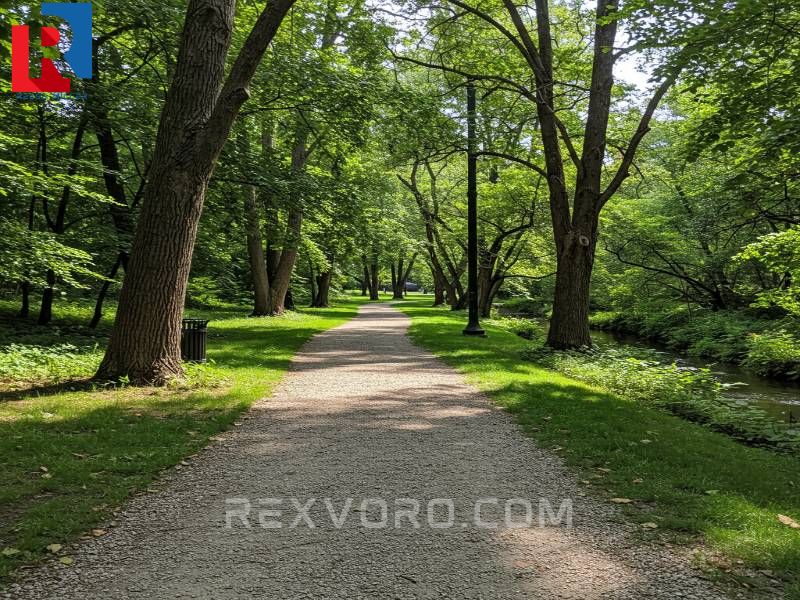 accessible-gravel-path-winding-through-a-city-park-with-trees-and-a-stream