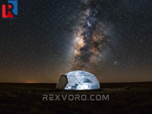 beautiful-panoramic-view-of-a-dome-style-stargazing-tent-set-up-beneath-the-milky-way-in-a-designated-dark-sky-reserve