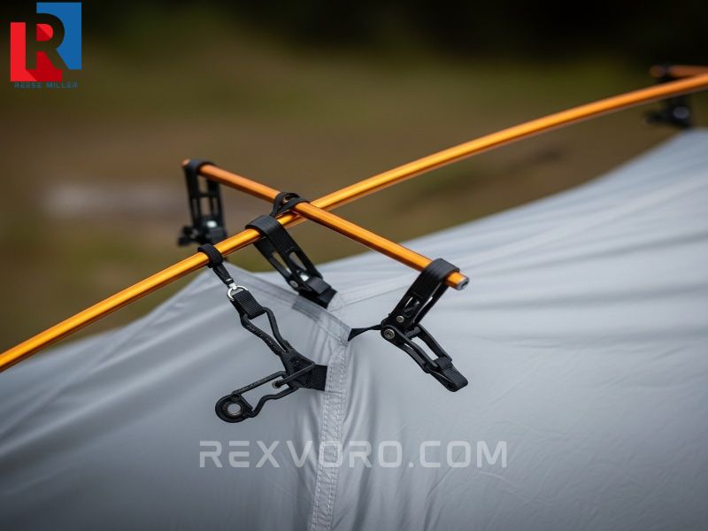 close-up-of-advanced-poles-and-thin-fabric-on-an-ultralight-freestanding-tent