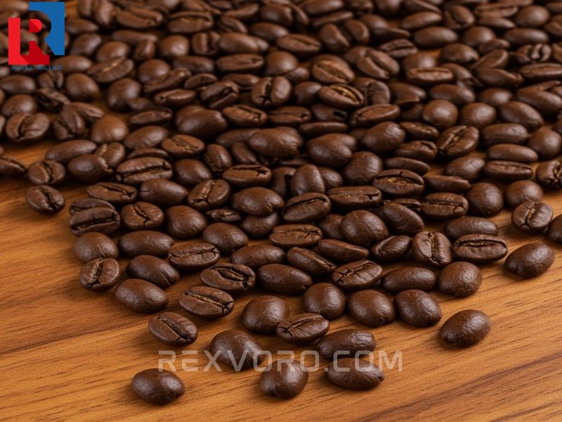 close-up-of-uniformly-roasted-coffee-beans-on-wood