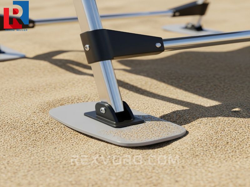 close-up-of-wide-flat-runners-on-a-camping-beach-chair-demonstrating-anti-sinking-technology-on-soft-sand