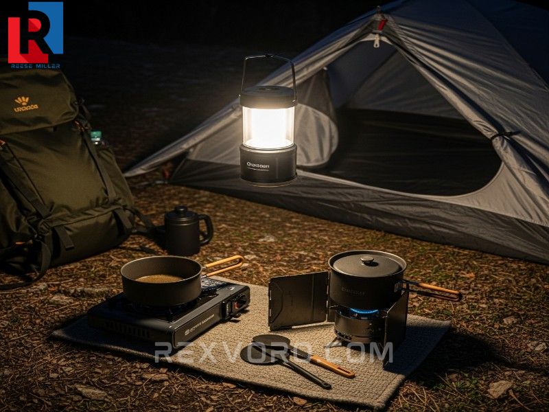 compact-rechargeable-battery-camping-lights-illuminating-a-nighttime-backpacking-campsite