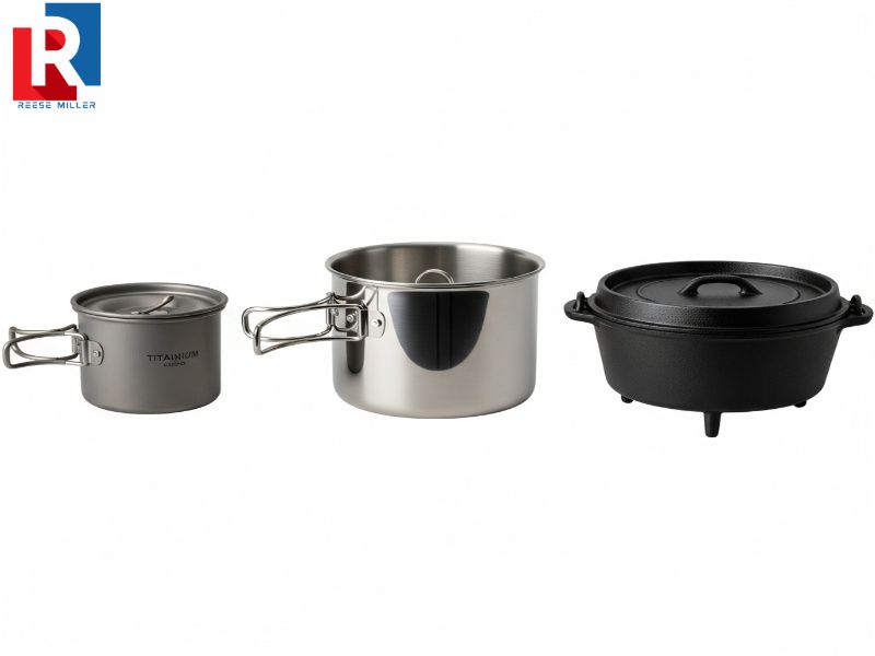 comparacion-de-tres-ollas-de-camping-titanio-acero-inoxidable-y-hierro-fundido