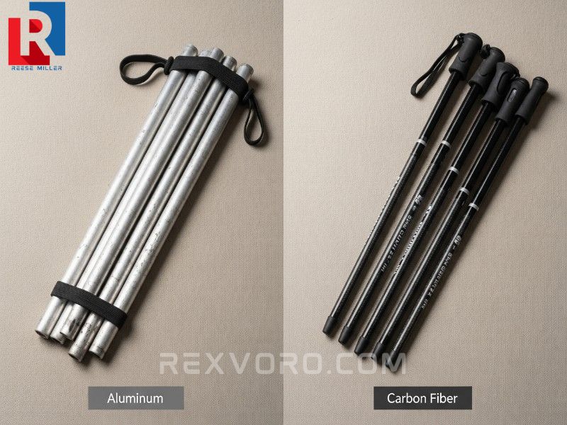 comparison-of-heavy-aluminum-vs-ultralight-carbon-fiber-poles-for-a-lightweight-2-person-hiking-tent