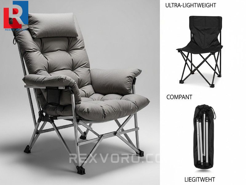 comparison-of-large-luxury-camping-chairs-and-a-small-compact-folding-chair-demonstrating-the-range-of-portable-seating-options