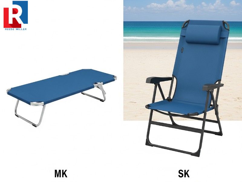 comparison-of-low-profile-beach-chair-versus-a-high-back-reclining-beach-camping-chair-showcasing-different-ergonomic-styles