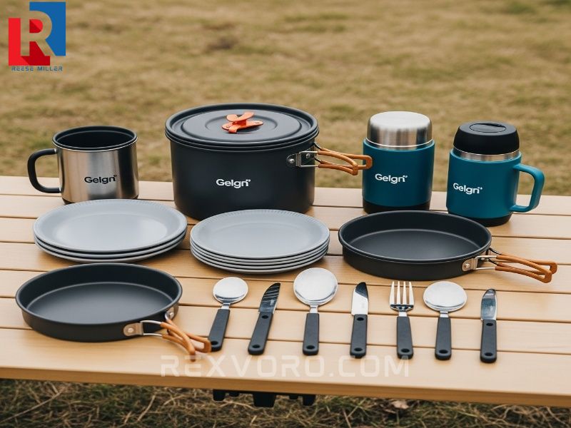 components-of-a-comprehensive-best-camping-mess-kit-for-group-cooking-including-plates-and-mugs