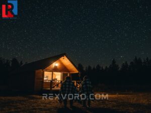 couple-enjoying-celestial-observation-and-relaxing-under-the-vast-dark-sky-near-their-remote-stargazing-rental-cabin