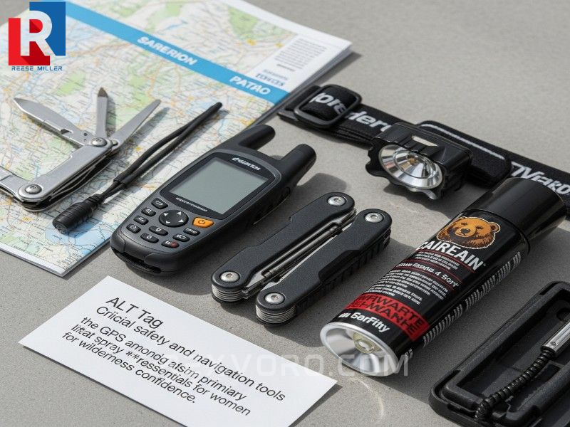 crucial-safety-and-navigation-tools-including-a-gps-and-bear-spray-listed-among-the-primary-camping-essentials-for-women-for-wilderness-confidence
