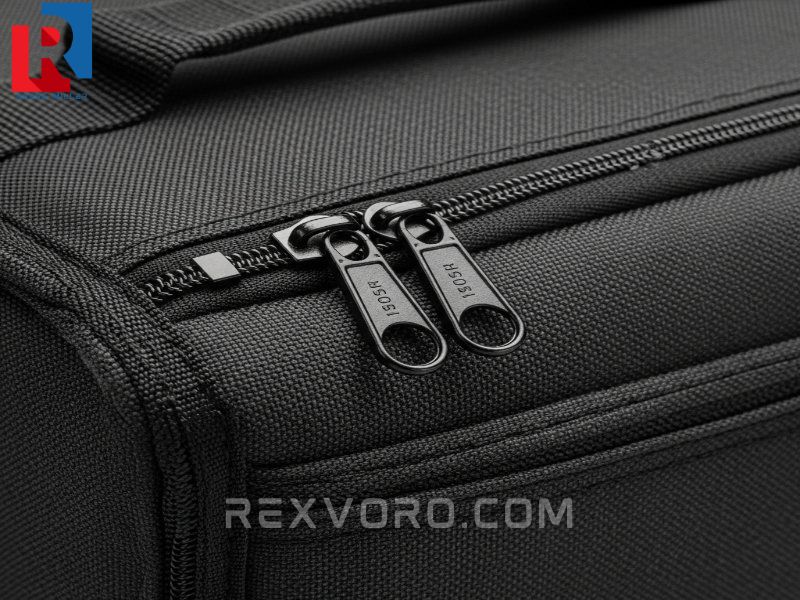 detailed-view-of-the-durable-abrasion-resistant-exterior-material-and-heavy-duty-zipper-on-the-best-small-cooler-bag