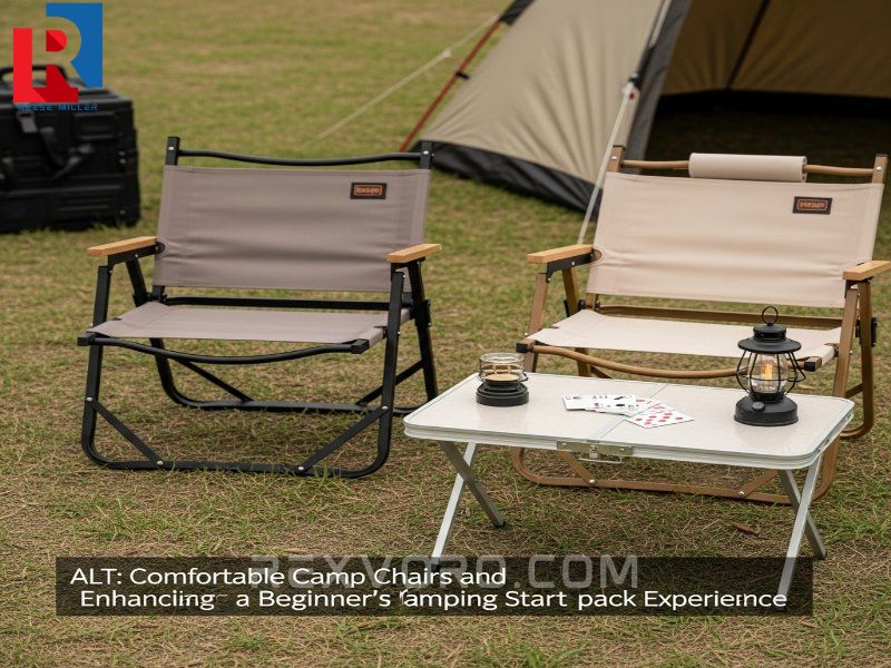 dos-sillas-de-camping-plegables-y-una-mesa-con-cartas-y-un-farol-en-un-campamento-organizado