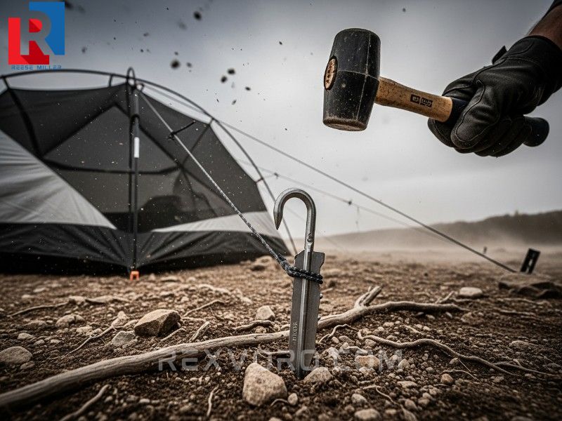 durable-stakes-securing-a-waterproof-instant-camping-tent-during-harsh-weather
