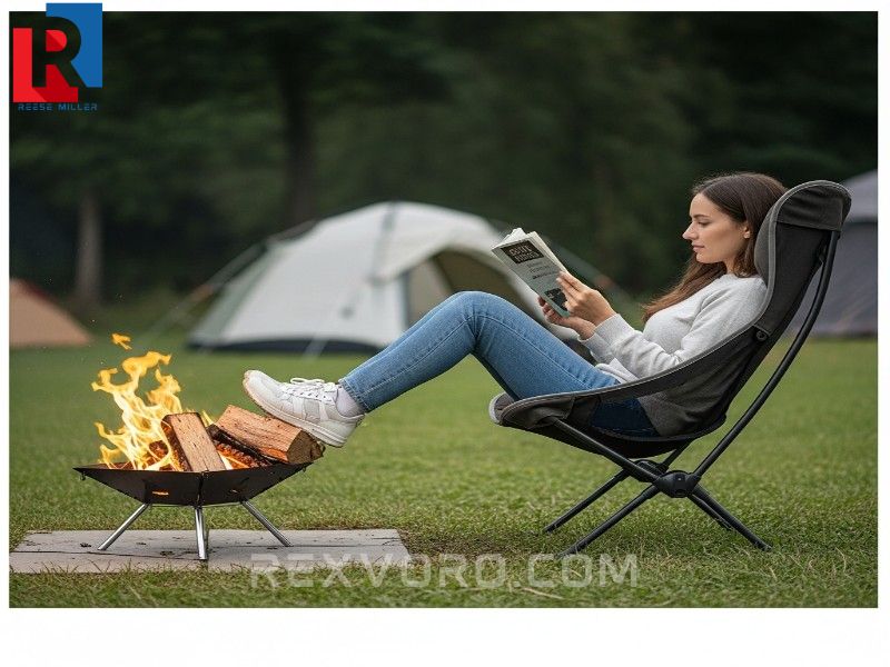 ergonomic-camping-chair-by-a-fire-pit-person-reading-a-book