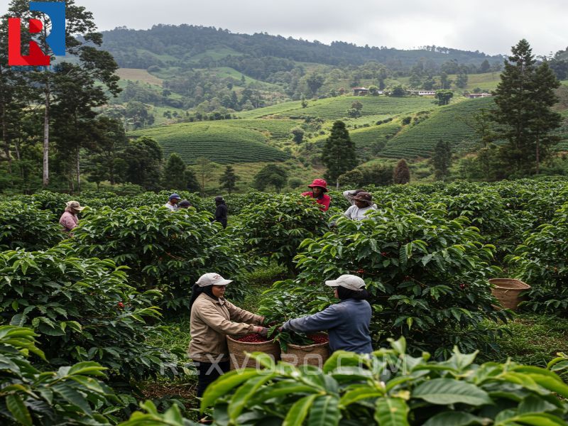ethically-sourced-coffee-beans-being-harvested-on-a-high-quality-farm-representing-the-commitment-of-the-best-fancy-coffee-shops-to-sustainability