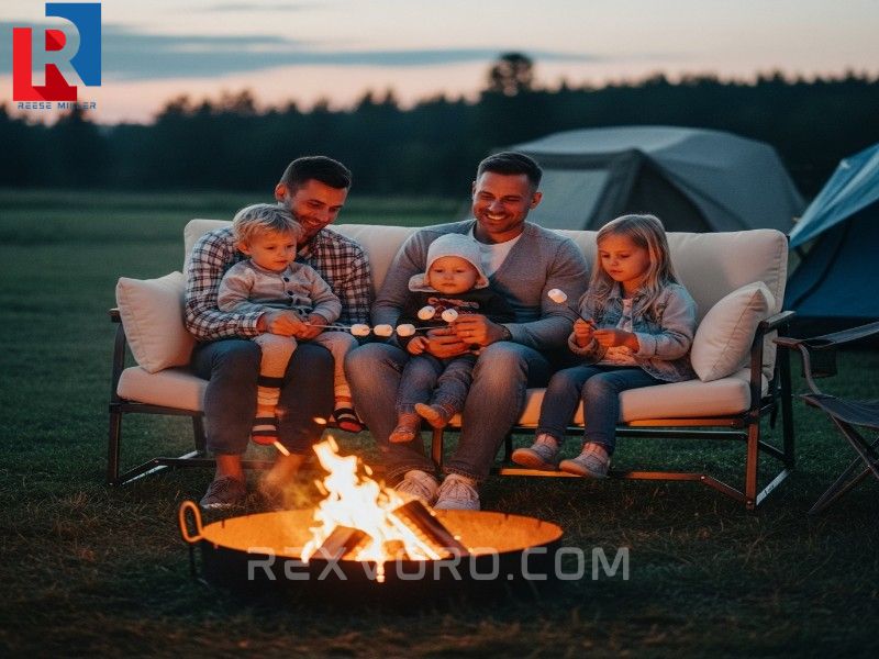 family-enjoying-shared-moments-on-a-spacious-folding-camping-couch-at-a-relaxed-evening-campsite