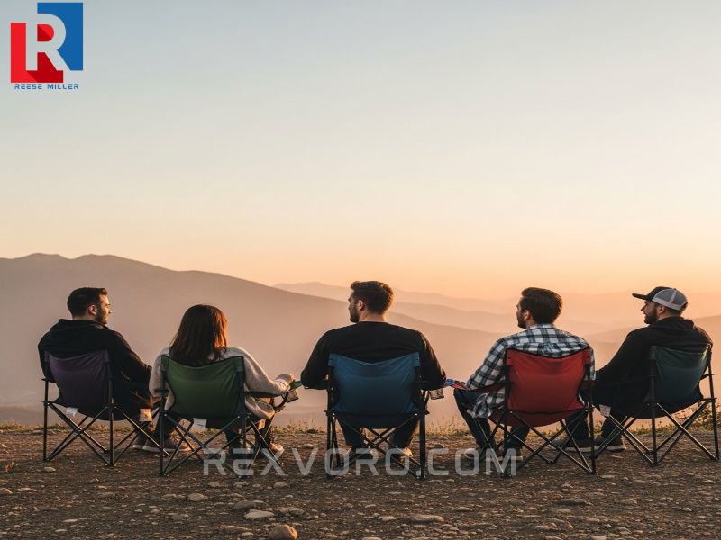 friends-enjoying-the-sunset-in-the-best-collapsible-chair-seating-highlighting-diverse-options-for-portable-comfort