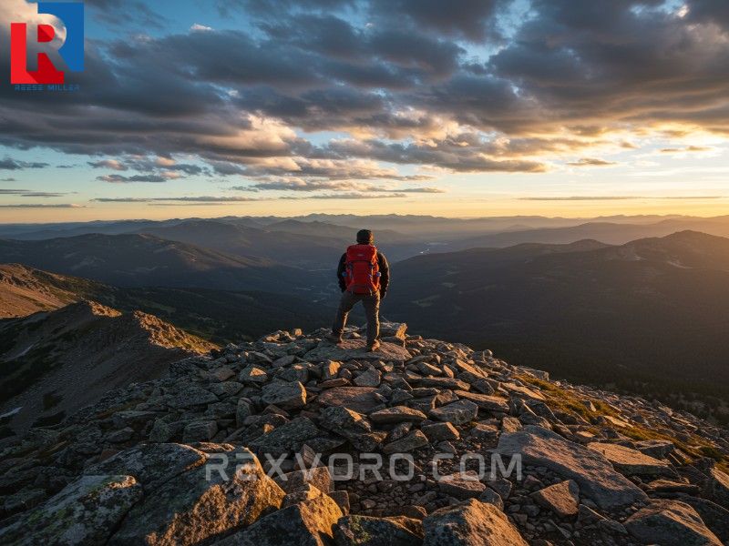 hiker-on-a-rocky-summit-overlooking-a-vast-valley-at-sunset