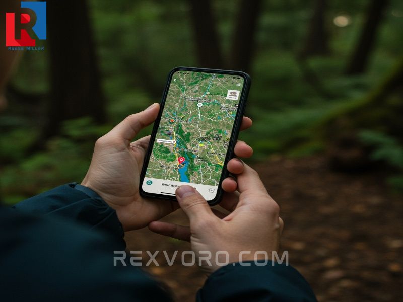 hiker-viewing-nature-trails-on-a-smartphone-mapping-application-outdoors
