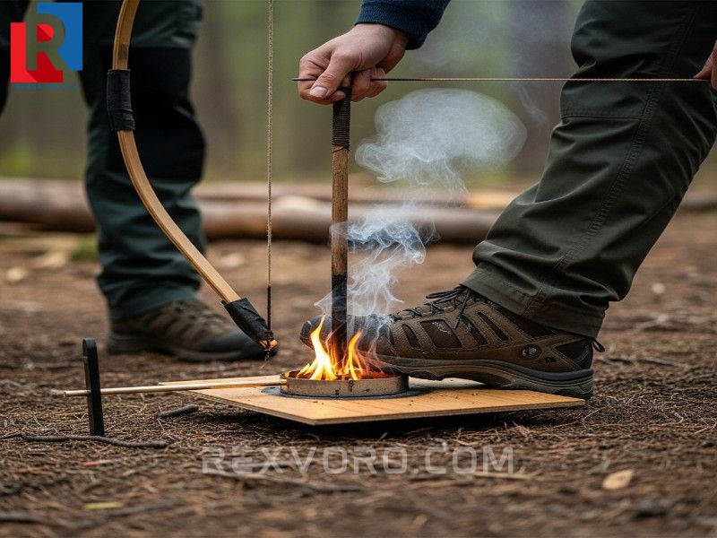 ilustracja-szczegoowo-pokazujaca-uzycie-uku-ogniowego-do-rozpalania-ognia-przez-tarcie