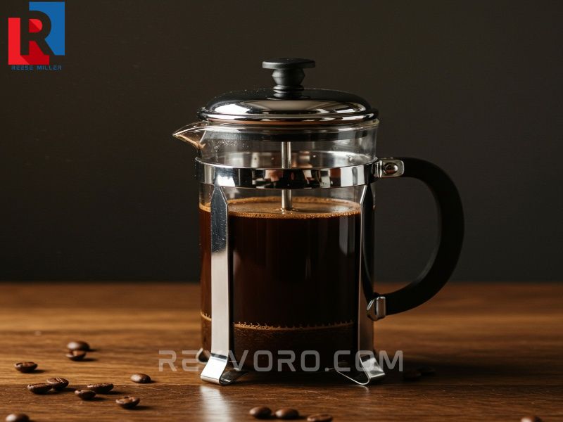 immersion-brewing-process-in-a-glass-french-press-using-the-best-coffee-beans-for-french-press