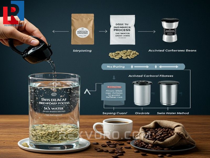 infographic-of-swiss-water-process-green-beans-soak-carbon-filters-remove-caffeine-leaving-pure-flavor