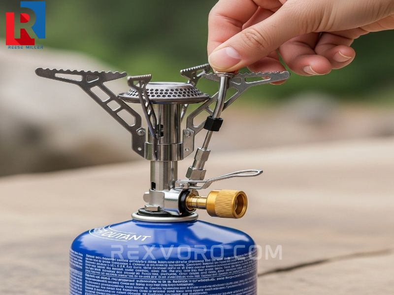 insercion-de-cartucho-de-butano-en-hornillo-de-camping-mostrando-la-palanca-de-seguridad