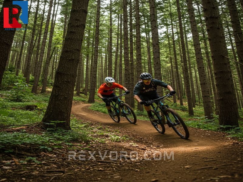 mountain-biker-on-a-technical-winding-single-track-trail-through-a-dense-forest