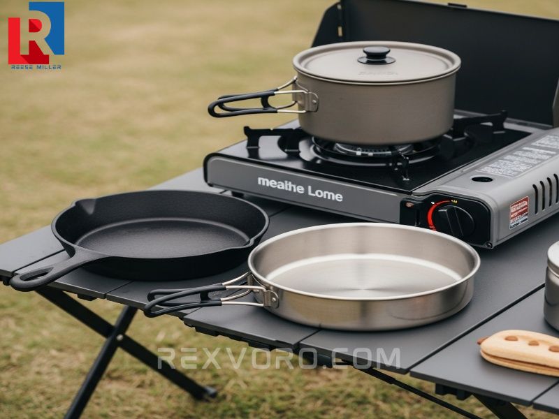 organized-outdoor-kitchen-featuring-the-best-pans-for-camping-and-quality-portable-cookware