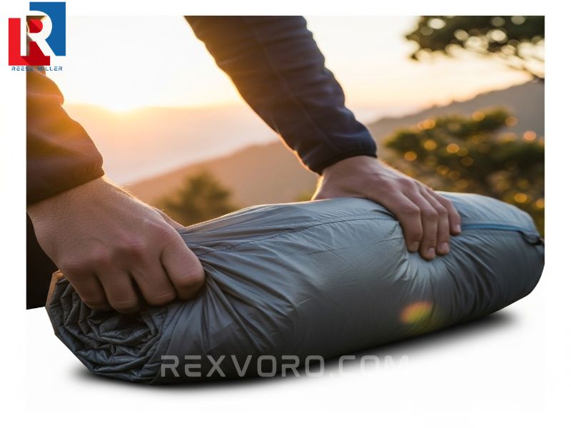 packing-away-a-lightweight-2-man-hiking-tent-after-a-sunrise-trek
