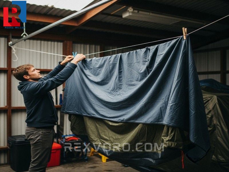 persona-colgando-un-toldo-de-carpa-mojado-en-un-tendedero-para-secarlo-y-prevenir-el-moho