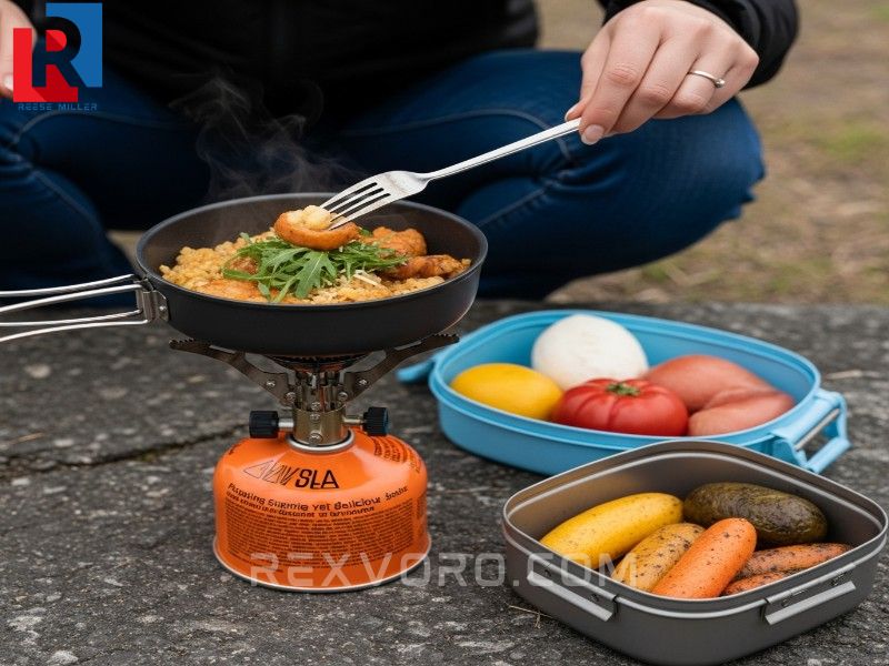 preparing-a-simple-yet-delicious-meal-using-efficient-lightweight-camp-kitchen-camping-essentials-for-women