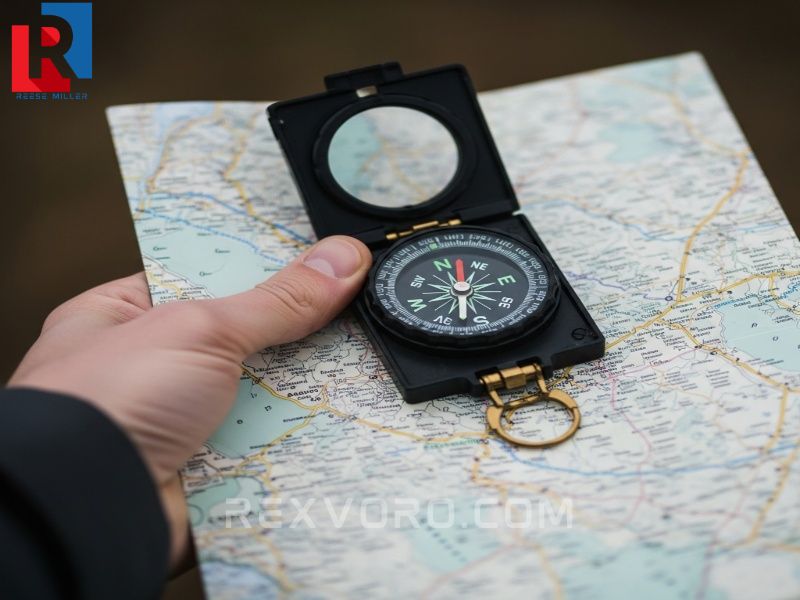 reka-trzyma-mape-i-kompas-symbolizujace-nawigacje-i-wskazowki-kempingowe