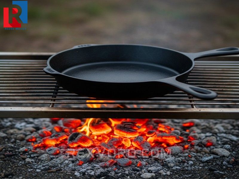 sarten-de-hierro-fundido-sobre-brasas-de-fogata-en-una-rejilla-metalica-mostrando-el-control-del-calor