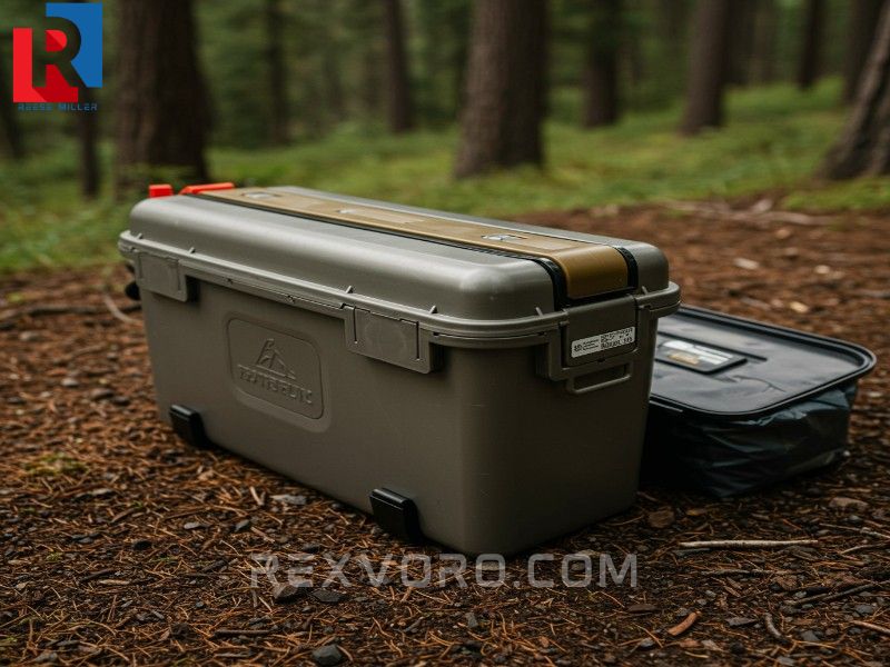 sealed-bear-canister-placed-away-from-camp-demonstrating-proper-food-storage-protocol