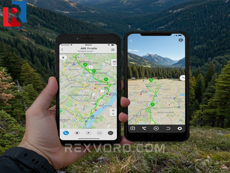 smartphone-displaying-a-hiking-app-map-highlighting-nearby-green-trails-in-a-city