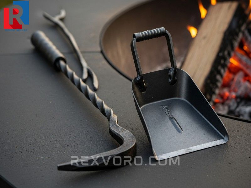 specialized-fire-management-tools-like-a-poker-and-shovel-crucial-for-safety-and-heat-control-in-a-campfire-cooking-kit
