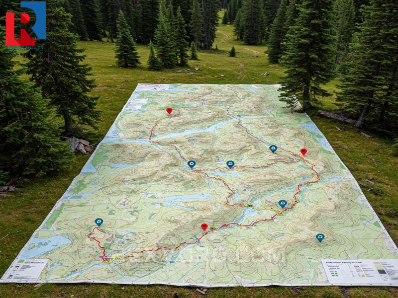 topographical-map-with-elevation-lines-a-winding-trail-a-tent-symbol-and-hazard-markers