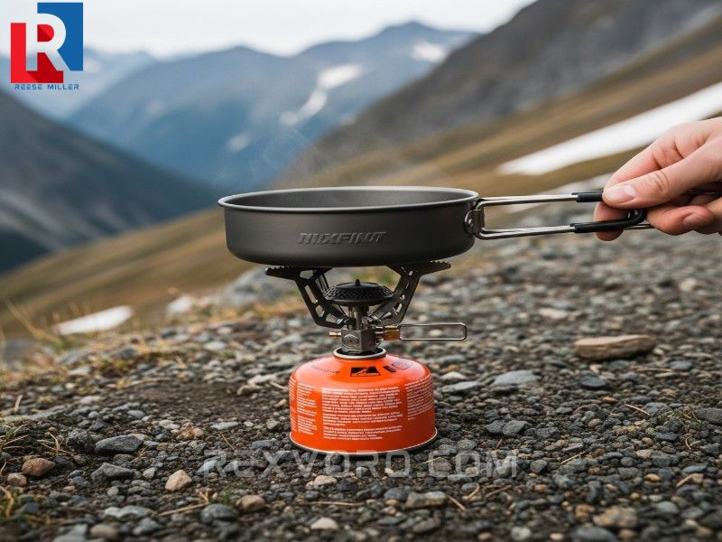 ultralight-titanium-pan-being-used-on-a-backpacking-stove-demonstrating-the-best-pans-for-camping-for-hikers